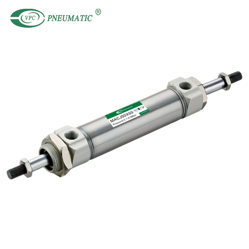 MA Series Stainless Steel Mini Cylinder, Flat-end Type, European Standards Big Bore