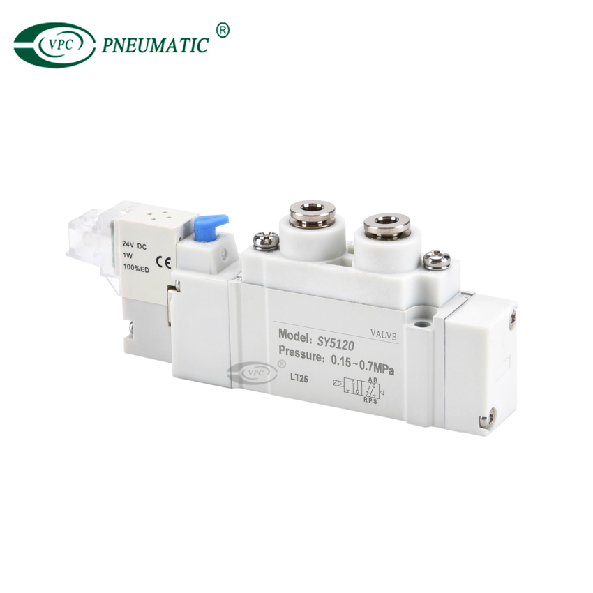 SY 5000 Series 5 Port Single Solenoid Valve Built-in Cannula Type - Buy ...